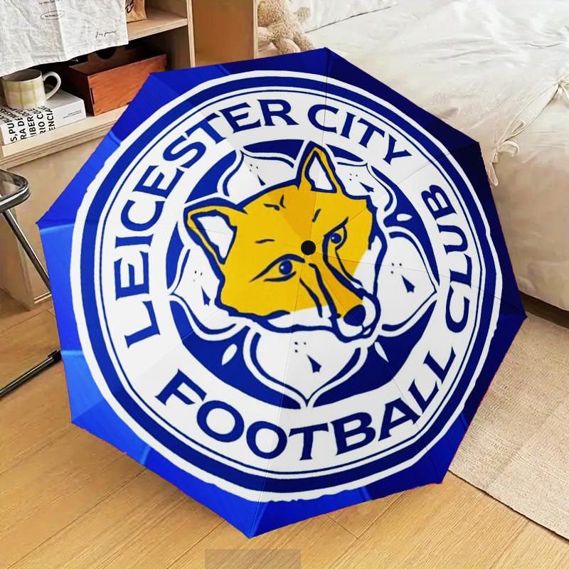 1PC City Football Club Printed Umbrella Folding umbrella, automatic umbrella 8-Frame for Travel, camping Fan gifts Christmas Gifts