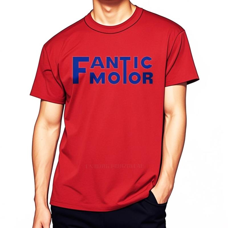 Fantic Motor Biker Motorradfahrer Design Herren Baumwoll T-Shirt Verschiedene Größen und Farben Modemarke Tee