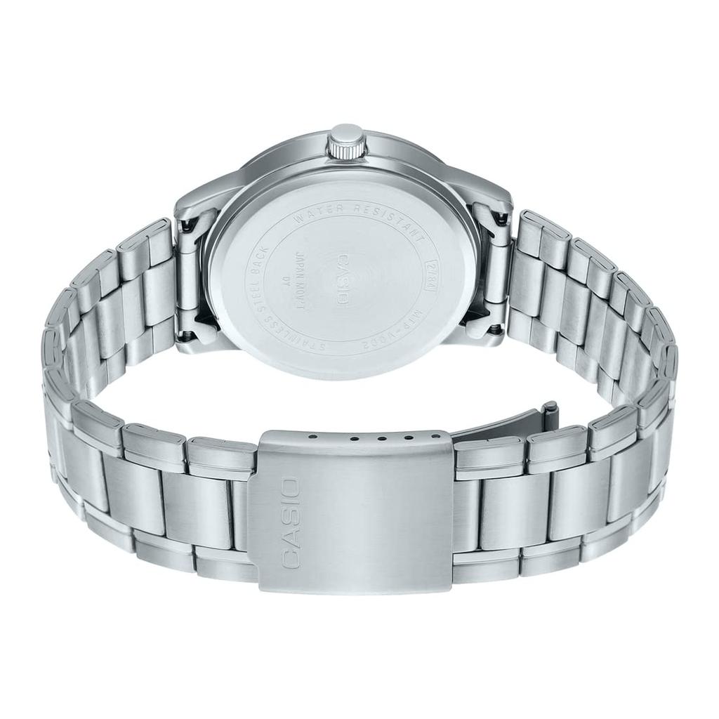 Autorstwa Casio India Co Pvt Casio Srebrny [Importowany Ltd] MTP-V005D-2B5UDF Zegarek Męski,