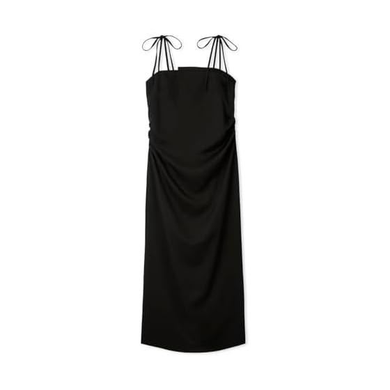 Lily Brown Satin Ribbon Cami Dress LWFO245006 Women s