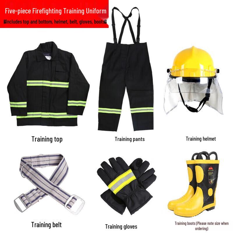 Firefighter Training and Rescue Suit 5-Piece Set