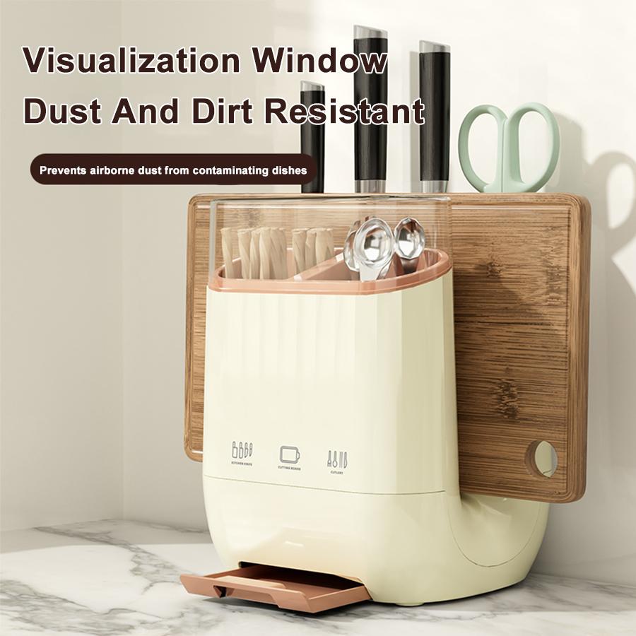 Knife Holder Multi-Function Utensil Stand Knife Block Spoon Fork Kitchen Organizer Flatware Drainer Cuttingboard Storage Holder