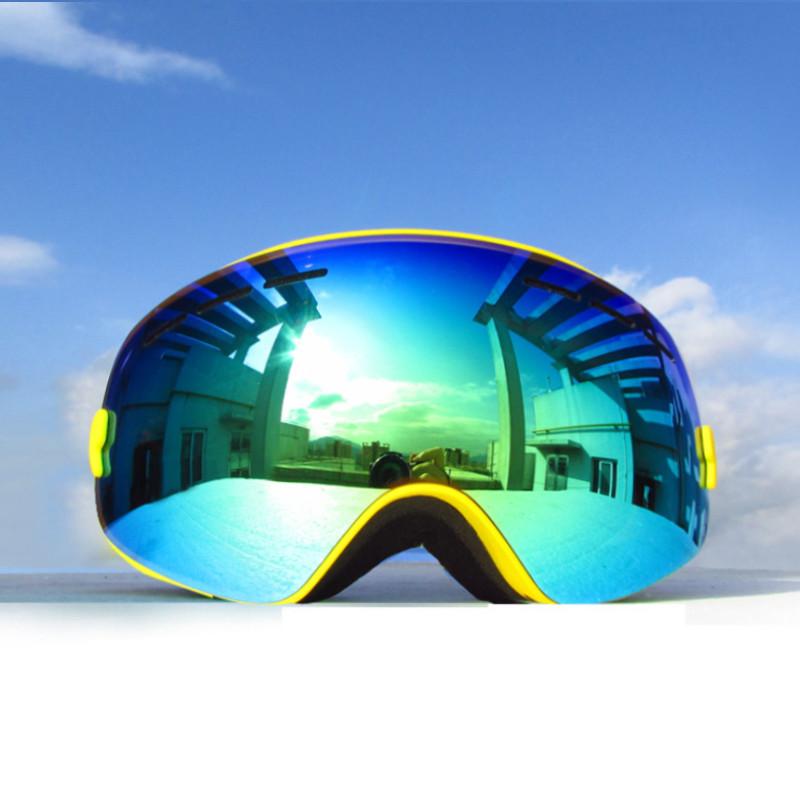 Youth Skiing Goggles - Helmet Compatible Snow Goggles for Age 4-16 Boys & Girls UV Protection