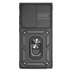 Armor Magnetic Bracket Case for Samsung S25 FE S26 S24 Plus S23 S22 S21 Note 20 Ultra Slide Camera Protection Shockproof Cover