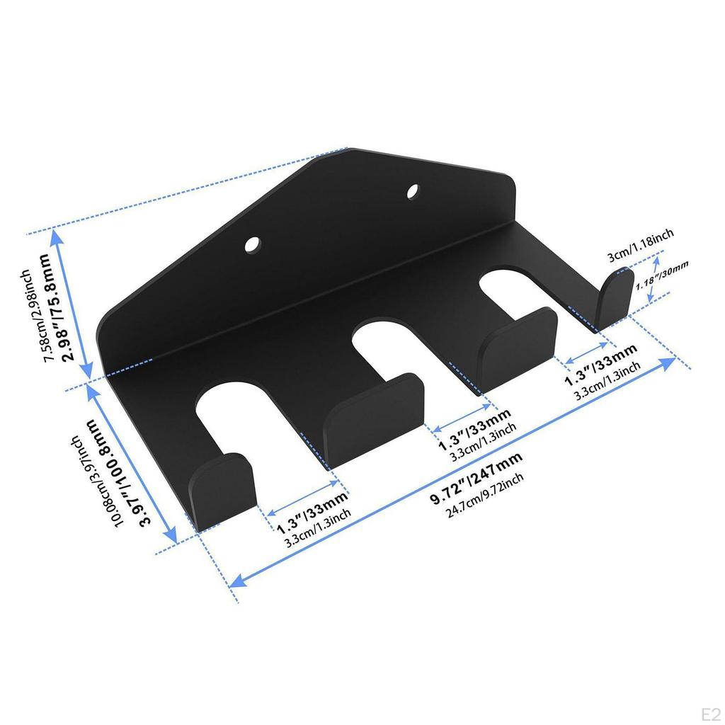 Barbell Hanger, Garage Gym Bar Wall Rack, Vertical Mount Space Saving Commercial or