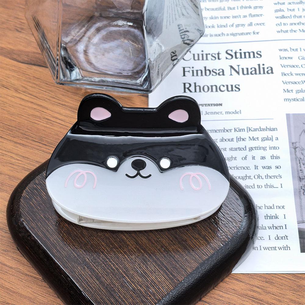 

Ацетатный милый щенок заколка-краб для волос для женщин - Мультяшный дизайн с улыбающимся медведем