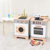 Wooden Pretend Play Kitchen Set: Fruit Cutting Toys for Kids' Birthday Gift