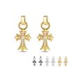 Cercei Stud Cruce Retro Hip Hop Stil Vechi Trendy Bărbați Cercei Vintage Cercei Stil Old Money Femei