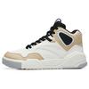 Flame High Top Skateboard Shoes Men's White Brown 112238090R-3