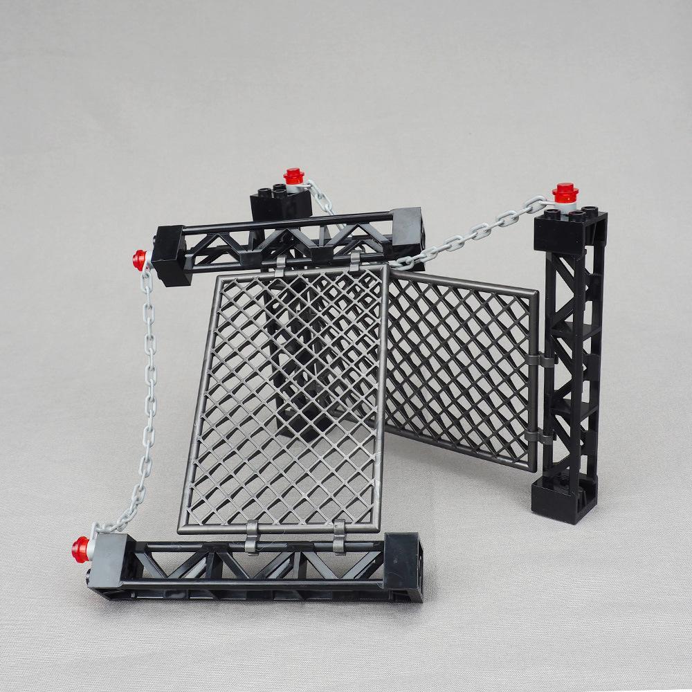 MY OWN CREATION 1PCS Military Iron Mesh Imprisonment Camp Construction Brick War Prisoner Scene Fitting Add-Ons DO-IT-YOURSELF Toy Children Kid