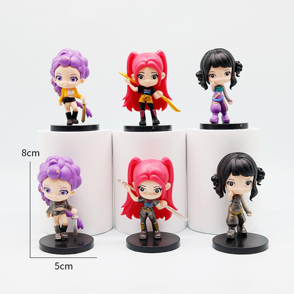 2 Styles Kpop Devil Hunter Action Figure Box Set Derpy Tiger SAJA BOYS Rumi Mira Zoey Dolls Collectible Fans Gift