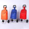 Portable Folding Shopping Cart with Stair-Climbing Wheels and Pull Handle