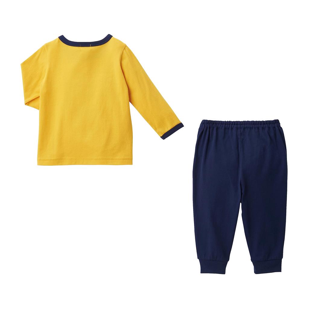 MIKIHOUSE HOT BISCUITS Loungewear for Boys and Size Girls, Yellow, 110cm, 70-7327-495