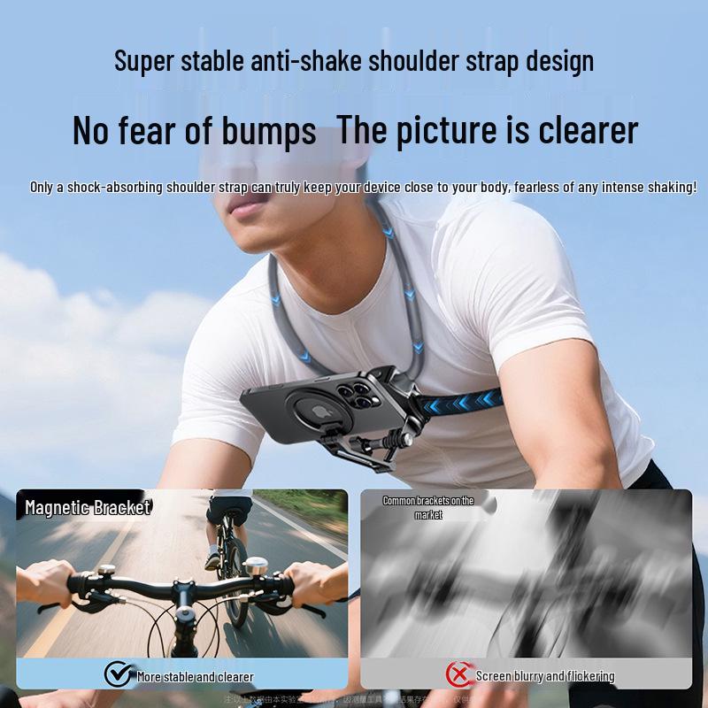 New Mobile Phone Lanyard and Angle-Shooting Mount for Stable Outdoor Vlogging and Live Streaming