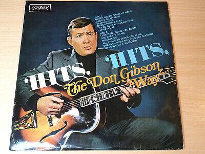 

LP Record DON GIBSON Hits The Don Gibson Way HAE8414 London Hickory 1970 UK CountryFolk Used