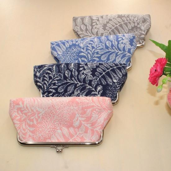Coin Purse with Kiss-lock Closure