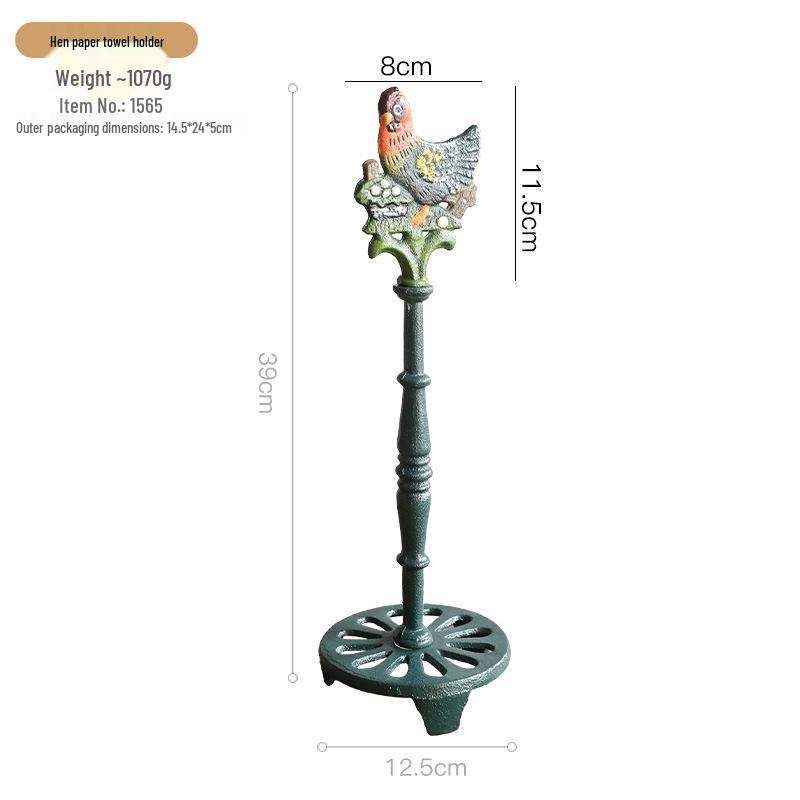 Nordic Cast Iron Paper Towel Holder for Restaurant and Kitchen Decor