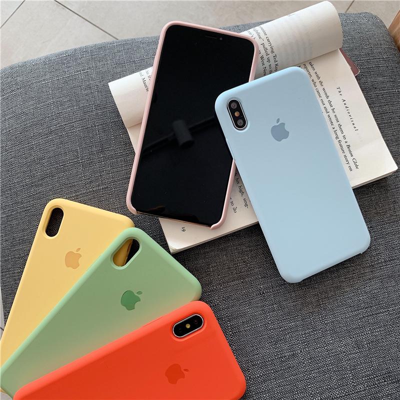 Buy Original Liquid Silicone Phone Case For iPhone XS Max XS X XR 8 7 ...