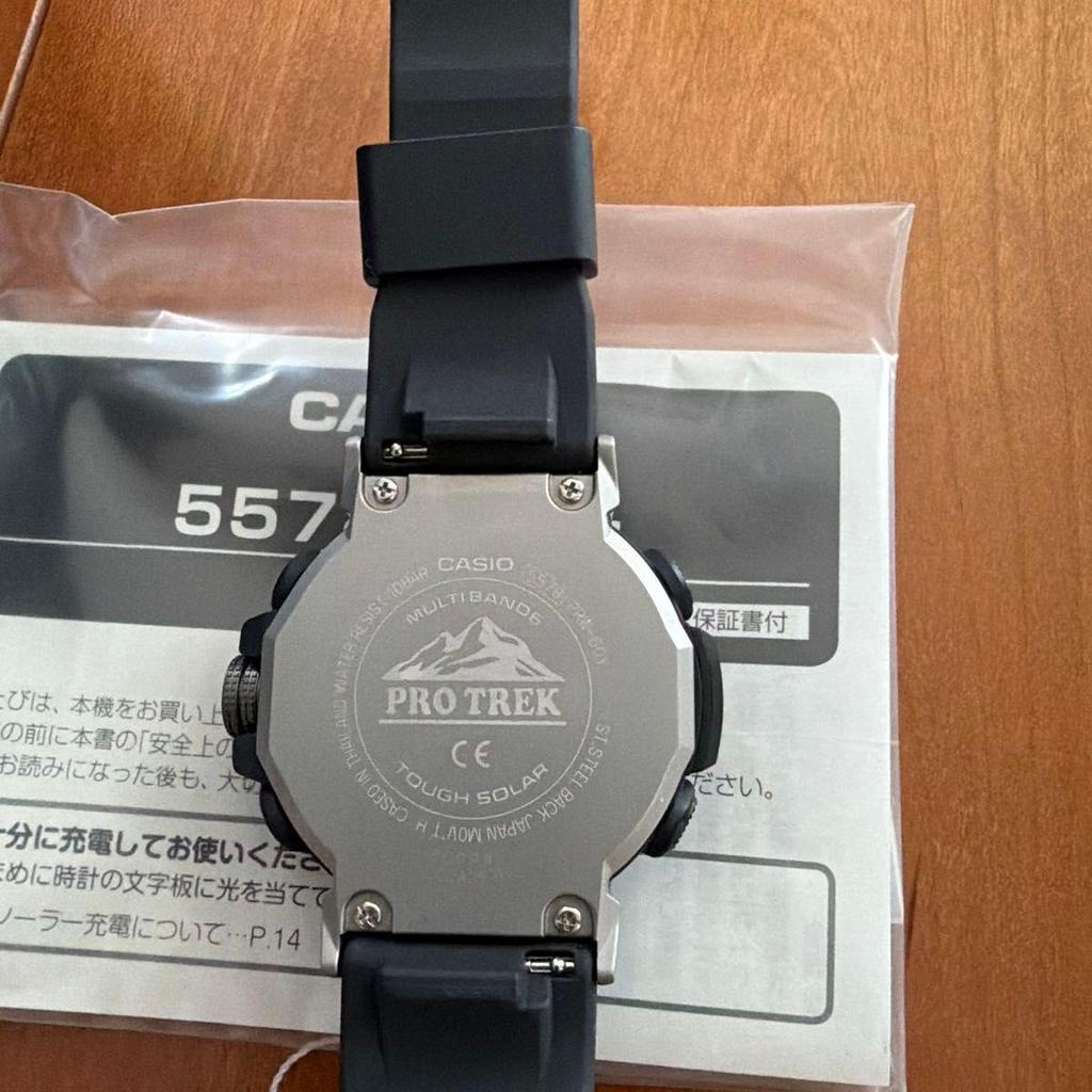 Used CASIO PRO TREK PRW-60Y-1AJF Radio Solar Watch Black