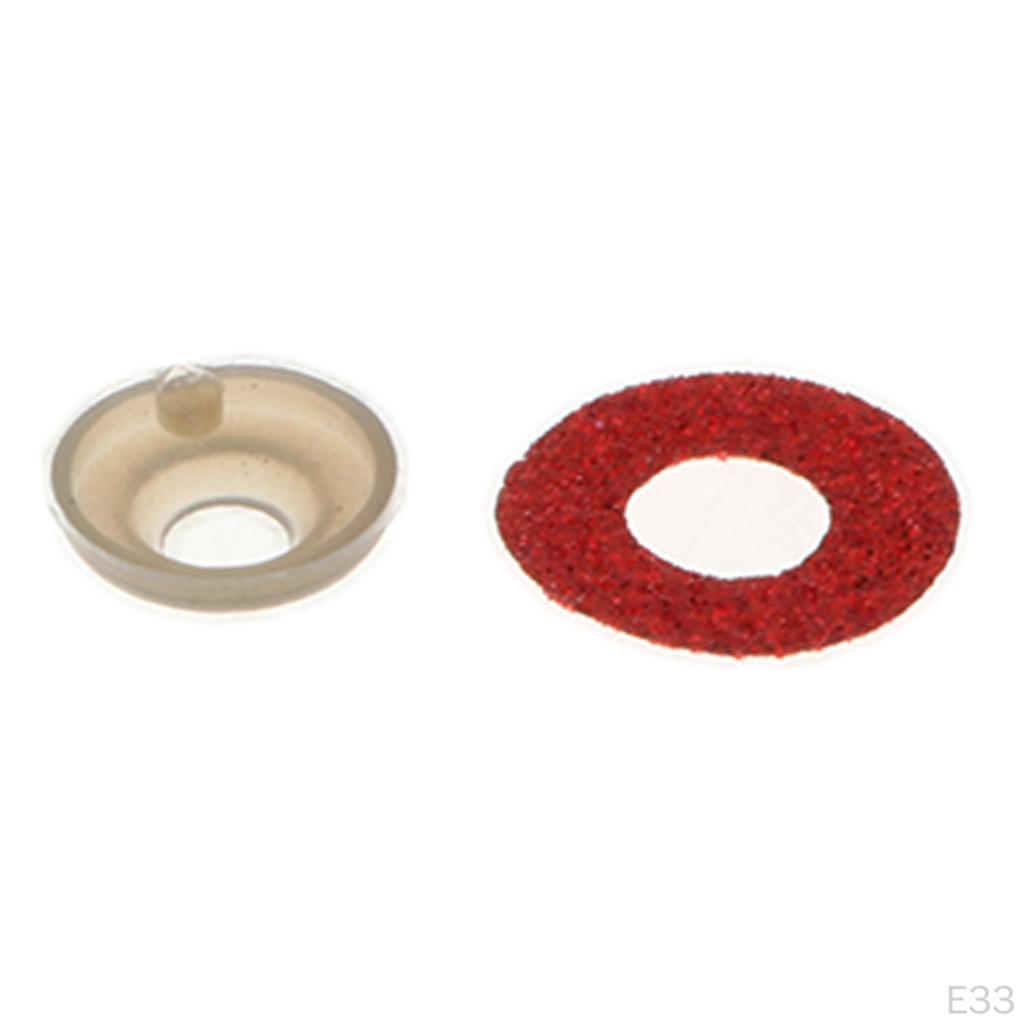 10x Glitter Safety Teddy , 24mm