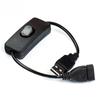 Durable PVC USB Cable USB Connection Rocker Switch USB Extension Switch Control On/Off Switch LED Desk Lamp