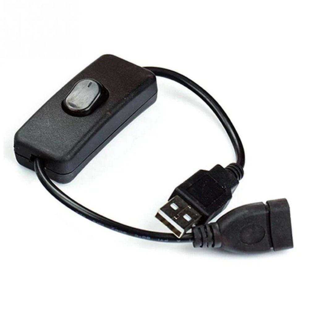 Durable PVC USB Cable USB Connection Rocker Switch USB Extension Switch Control On/Off Switch LED Desk Lamp