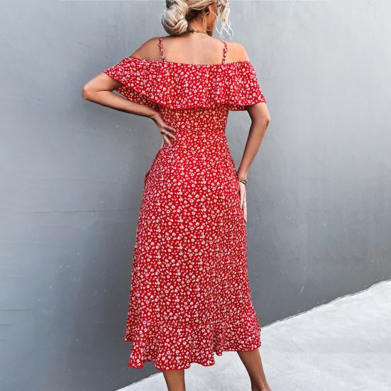 Ladies Dress Slim Waist All Match Sling Design Elegant Versatile Daily Wear