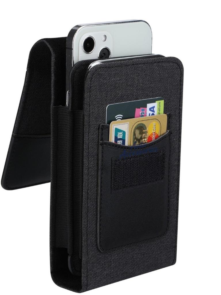 ABKF1 Vertical Cell Phone Belt Clip Holster Pouch Buckle Wallet Card Holder Case Cover For Porsche Cayenne 971 911 9YA Boxster Sticker