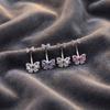 Stainless Steel Navel Piercing Jewelry Crystal Pink Bow Belly Rings Cute Belly Button Rings  Daily