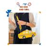 Nuevo Bolso de Hombro Amarillo de Taxis para Mujer Cartera Linda de Dibujos Animados Bolso de Mano Bolso Cruzado para Niñas Bolso de Mano Casual Femenino Cuero