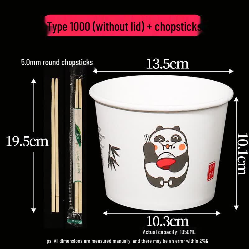 Qiwei Thickened Disposable Rice Husk Takeaway Bowl