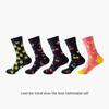 36 Styles Men's Cotton Dress Socks Bulk Pack - 5-Pair Trendy Funny Casual Socks Gift Set for  & Dropshipping