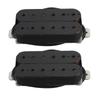 FLEOR Set of Humbucker Pickup Electric Guitar Pickup Neck Bridge Set Ceramic Magnet Guitar Parts, Black / White Choose