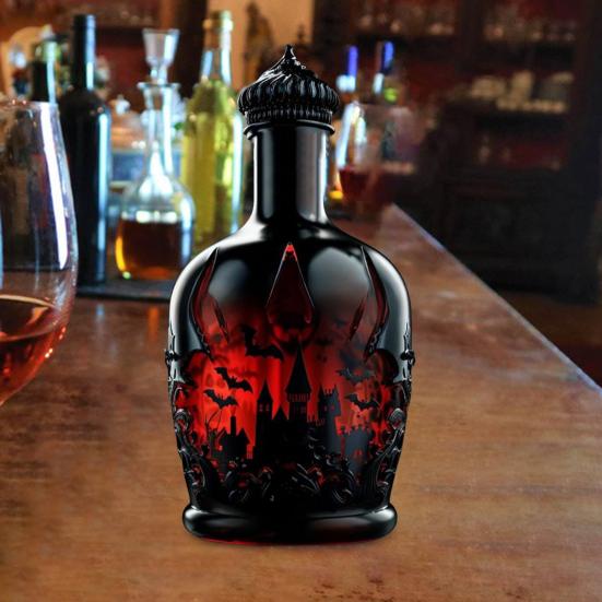 Halloweenská láhev na whisky Gotický styl Magický lektvar Skleněná karafa na whisky pro sběratele Dárky pro tátu manžela Sváteční barová dekorace