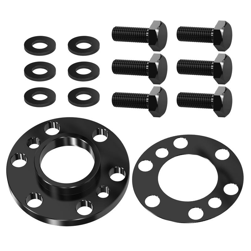 For LS Short Crank Flexplate Spacer with Bolts, for GM LS 5.3L 5.7L 6.0L 6.2L To SBC Trans, Replace for 12563532,12563533