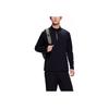 Anta Champion Outdoor Series Solid Color Stand Collar Pullover Sports Long Sleeve Sweatshirt Men sweatshirt Black 152440407-3