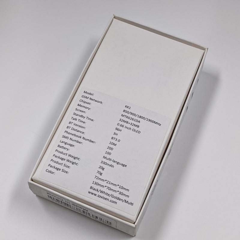 Novo KK1 Super Mini Celular 0.66 polegadas OLED Fone de Ouvido Bluetooth Modificador de Voz Discador Gravação Automática de Chamadas Portátil Barato Desbloqueado Celular