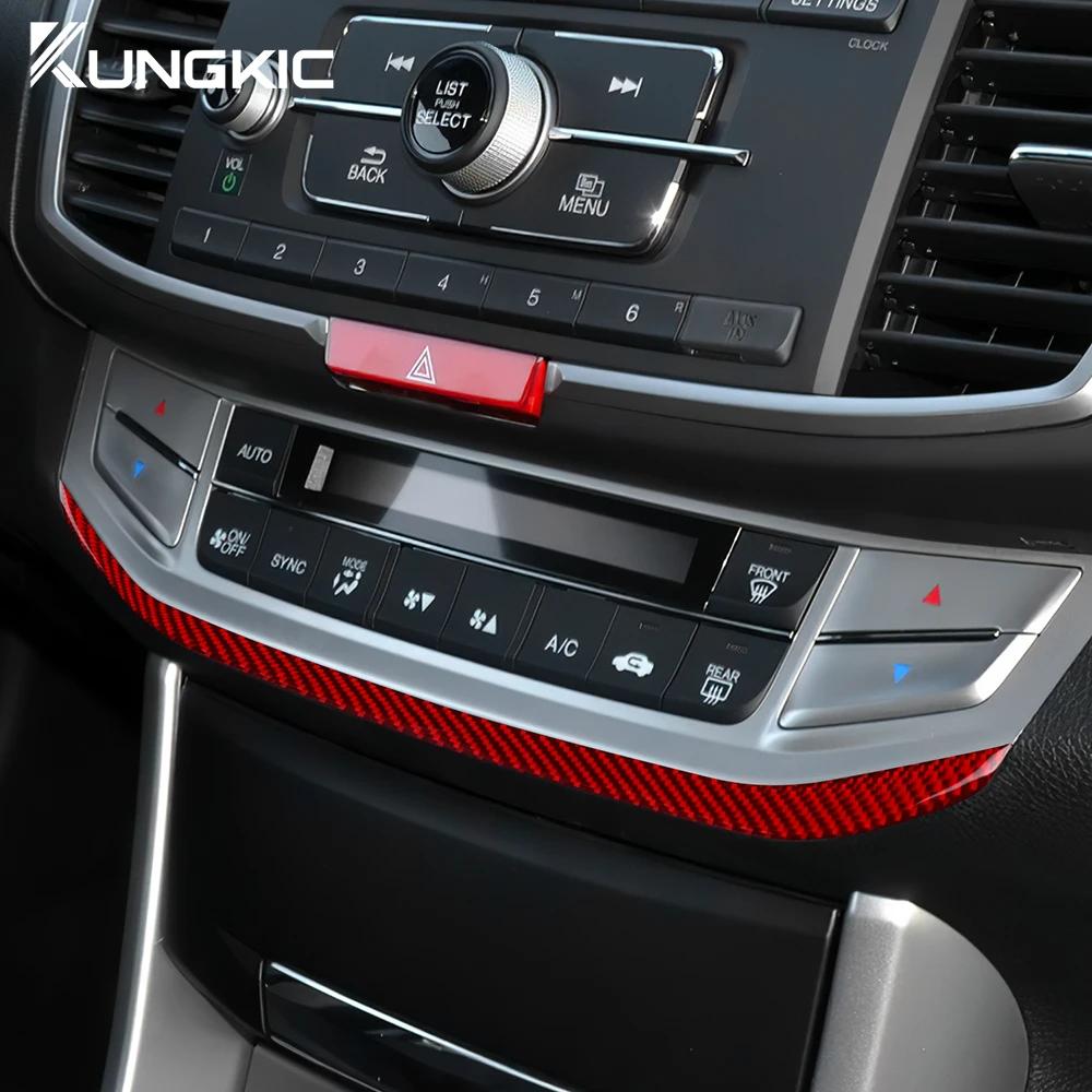 Carbon Fiber Style AC Switch Frame Sticker for Honda Accord 2013-2017 LHD Interior Trim