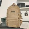New Fashion Student Schoolbag Japanese Ins Simple Korean Version Junior High School Student Double Shoulder Male and Female Couple Backpack
