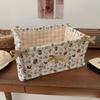 NS Fabric Storage Basket Desktop Snack and Miscellaneous Storage Basket Large Capacity Makeup and Skincare Product Sorting Bag