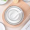 Abay Minimalist Black Line Ceramic Tableware Set