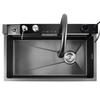 Lavello da Cucina Whale in Acciaio Inossidabile 304 a Doppia Cascata con Display Digitale a 5 Pulsanti