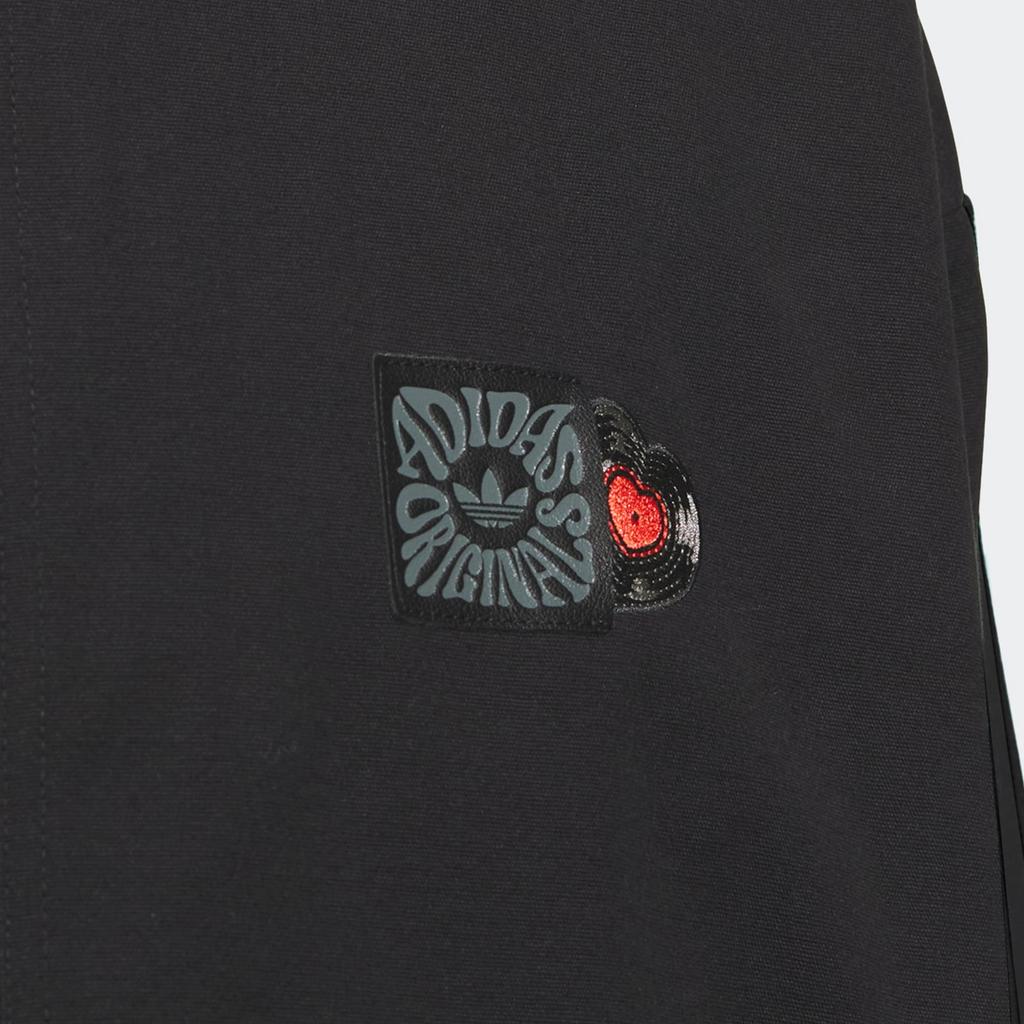 Adidas Originály Valentýnská edice Pruhovaná sportovní bunda volného střihu Unisex svrchní oděv Černá JE3489