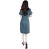 2025 Women's Summer Loose Slimming Denim Dress - Belly-Hiding, Trendy, Lightweight & Stylish