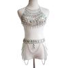 Simple Rhinestone Body Chain Crystal Bikini Bra Body Chain Jewelry Sexy Chain