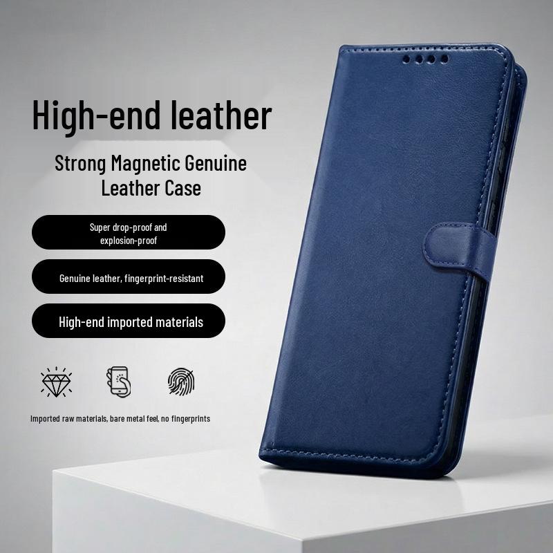 Compatible OPPO A36 Phone Case: A35/A32/A11/A8/A7/A6Pro Plain Color Flip Leather Cover