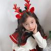 Horn Funny Sequins Plush Christmas Headbands Korean Style Hairbands Elk Antler Women Hair Hoops