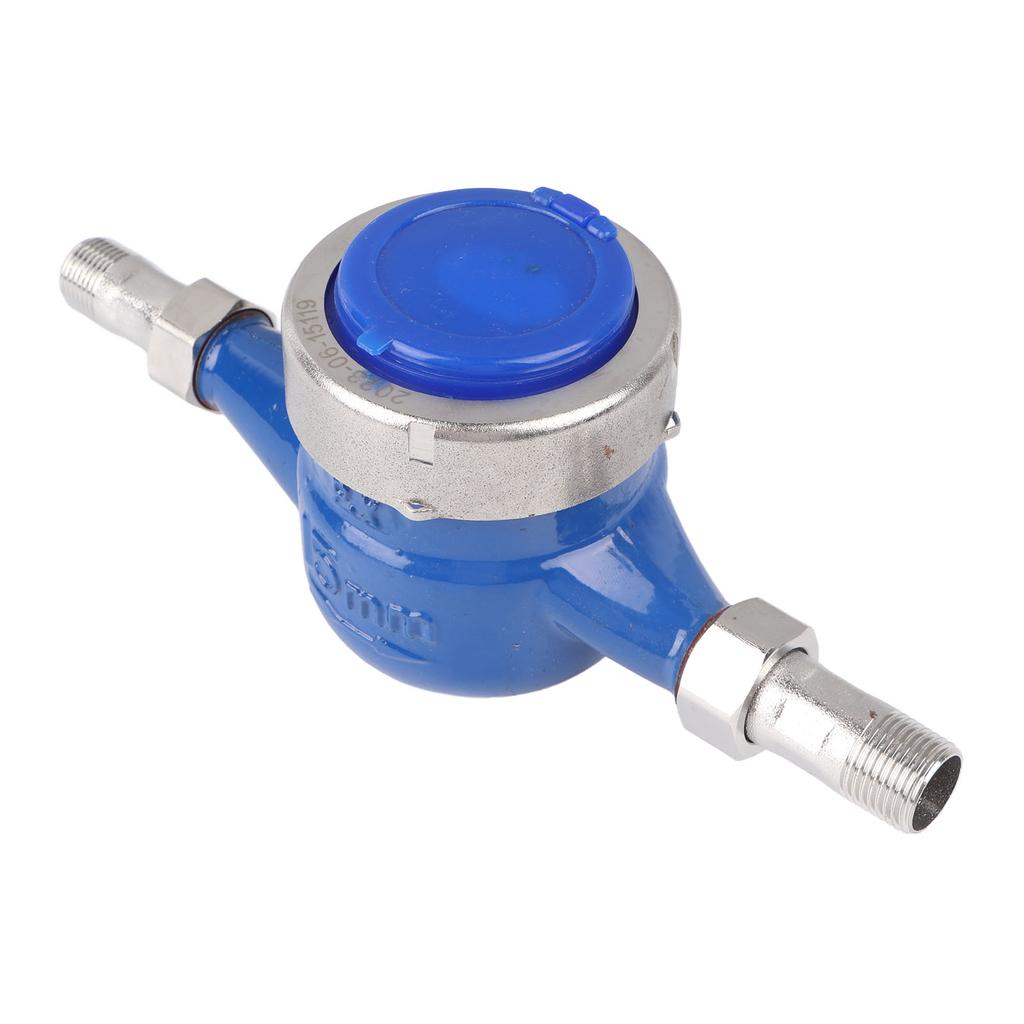 DN15 Mechanical Water Meter Stainless Steel Rotor Type Water Flow Meter for Home Commercial Industry