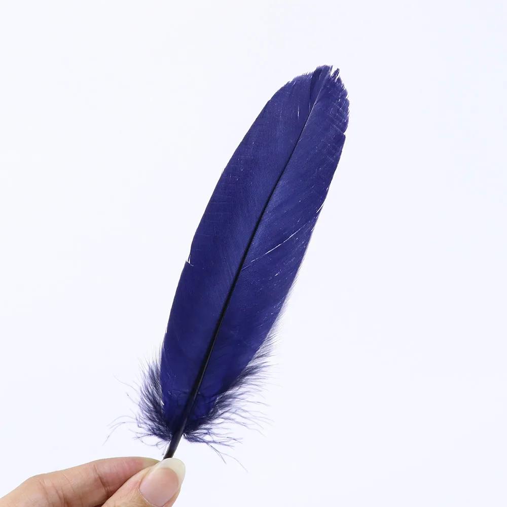 Premium White Swan Goose Feathers 15-20cm 50PCS/Lot 28 Colors for Jewelry Making Wedding Decor Crafts DIY Feather Accessories