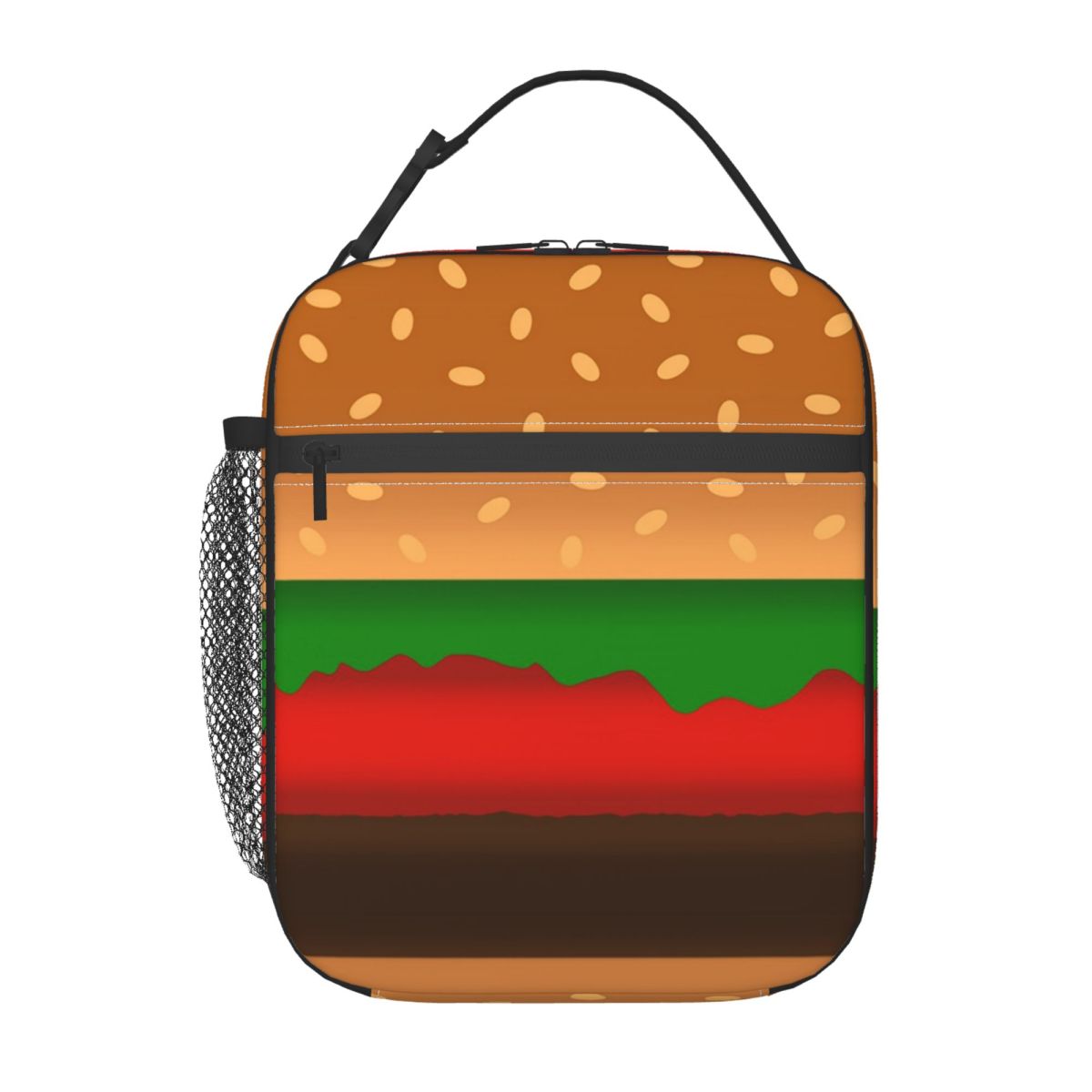 

Large Hamburger Pattern Insulated Lunch Bag for Women Children Portable Food Boxes Thermal Lunch Box Tote One Size